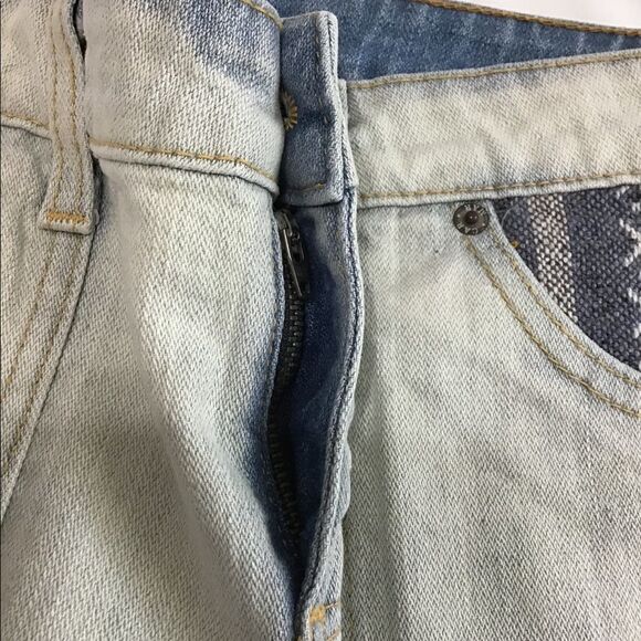 LF Tapestry Low Rise Bell Bottom Flare Leg Jeans New Size 27 - Picture 11 of 13